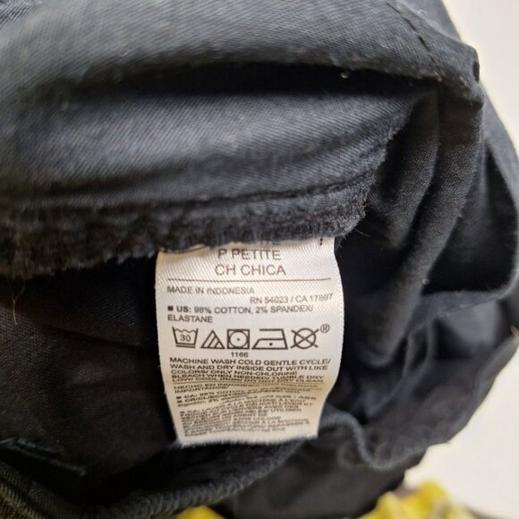 Old Navy OG Chino Pants Black Womens Small Petite Basic Capsule Casual Short - Picture 5 of 7